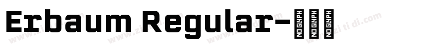 Erbaum Regular字体转换